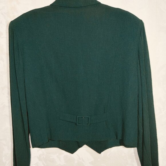 Vintage Just In Thyme LMTD Green Blouse | Size 10 - Picture 5 of 5